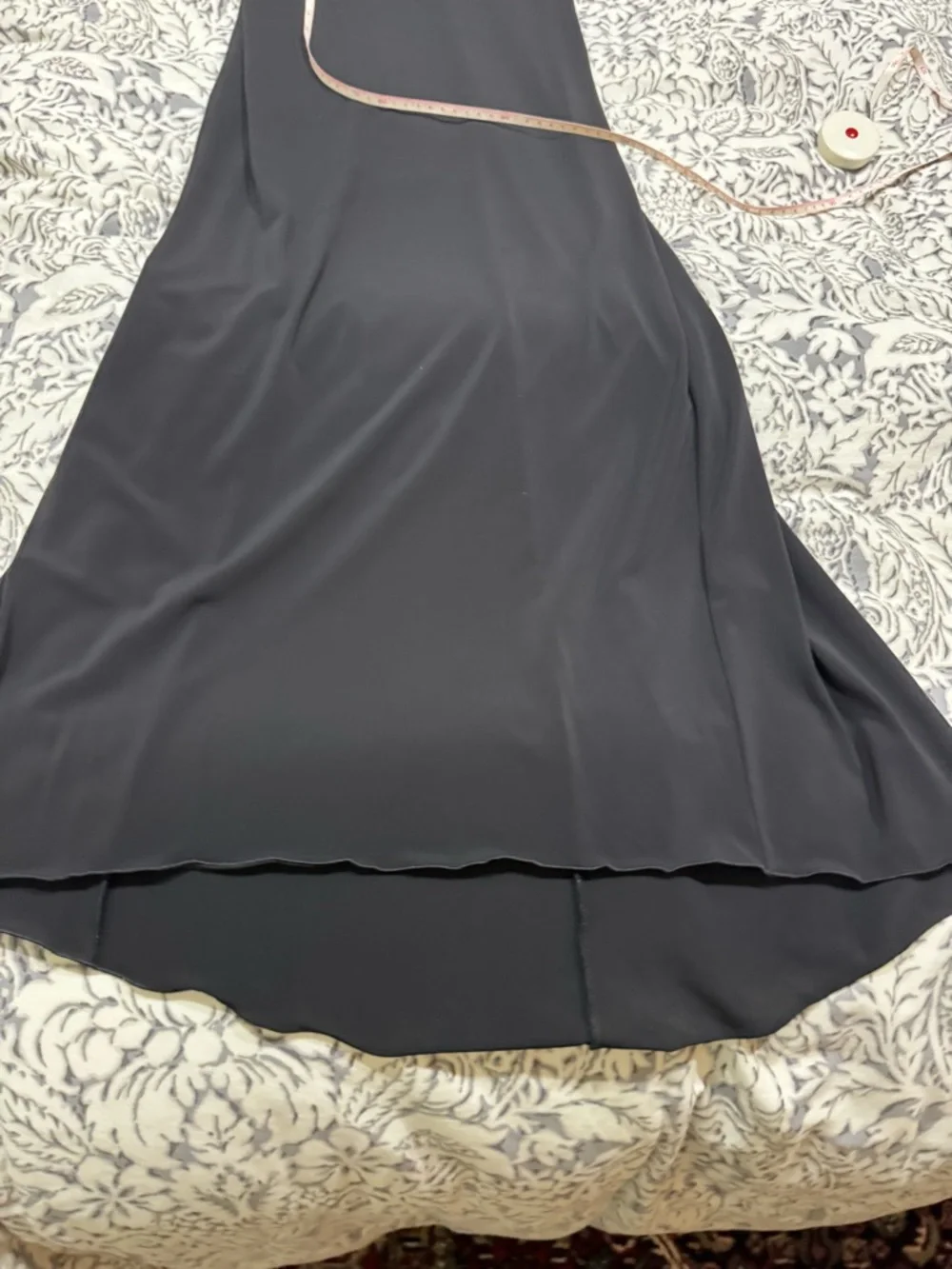 Armani Collezioni Black Long-Sleeve Twist-Neck Maxi Dress size 8 - Picture 9 of 10